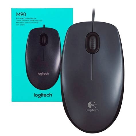 Grupo Marvo Eirl Mouse Logitech M90 Dark Midnight Usb Black