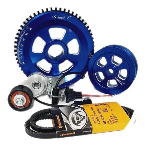 Kit Polias Roda Fonica Poli V Vw Fusca Motor Ar E Derivados