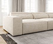 Ecksofa Sirpio Xl X Cm Cord Beige Recamiere Variabel Delife