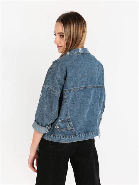 Solada Giacca In Jeans Oversize Con Strappi In Offerta A 19 99 Su