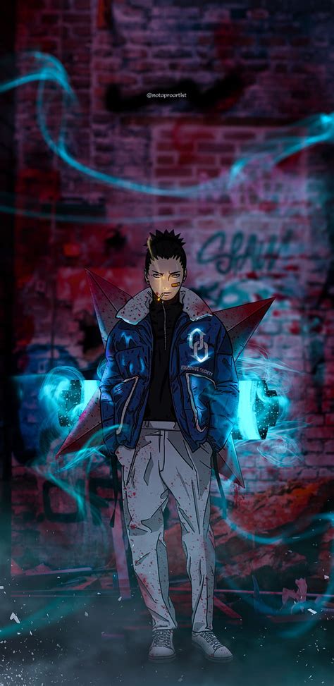 Shikamaru Nara Naruto Shuriken Shadow Jutsu Clan Scroll Anime Hd