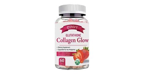 Envy Glutathione Collagen Glow Anti Aging Formula Strawberry Flavor