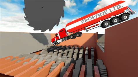 Cars Fall Into The Shredder Factory Through The Cogwheels Of The Belt