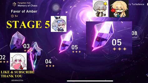 Honkai Star Rail Forgotten Hall Memory Of Chaos Stage 5 Full 3 Star