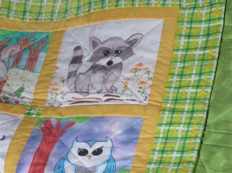 Forest Animal Baby Quilt Large Friendly Forest Friends Baby - Etsy