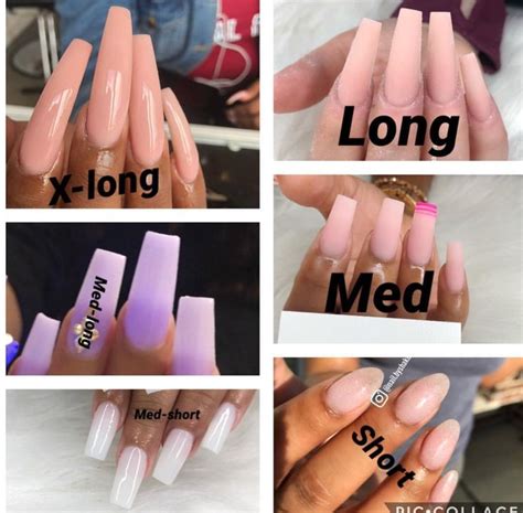 Nail Length Square Acrylic Nails Nail Length Best Acrylic Nails