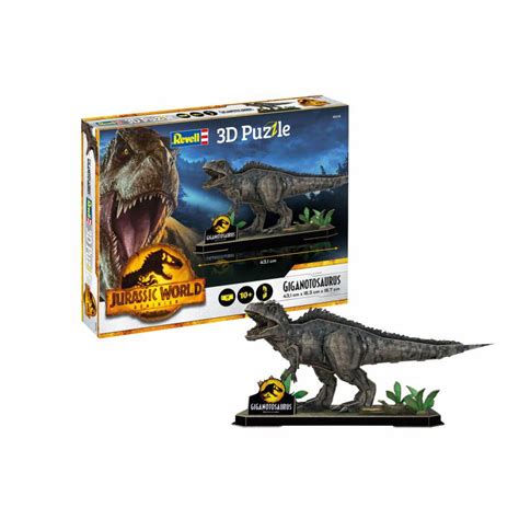 Jurassic World Dominion Giganotosaurus Puzzle 3d Revell 00240 Maquette Char Promo