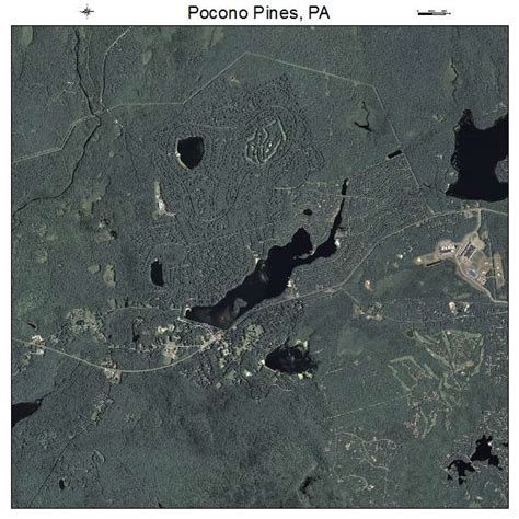 Aerial Photography Map of Pocono Pines, PA Pennsylvania