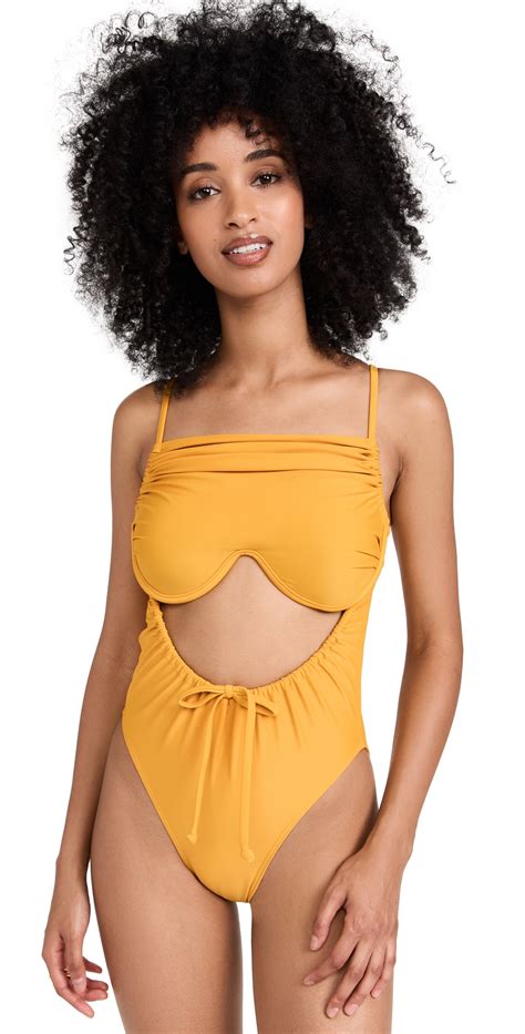 Buy Andrea Iyamah Tiaca One Piece Swimsuit Sunshine At 50 Off