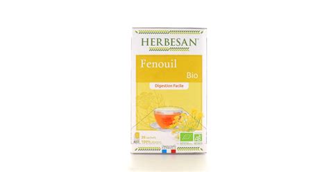 Herbesan Infusion Fenouil Bio Digestion Facile Transit