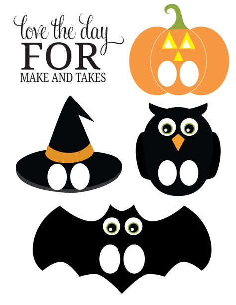 Printable Halloween Finger Puppets Make And Takes