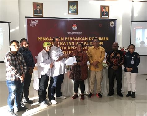 Partai Pkb Serahkan Berkas Perbaikan Bacaleg Pemilu Ke Kpu Papua