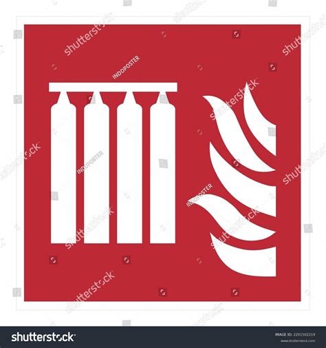 Iso 7010 Registered Safety Signs Fire Stock Vector (Royalty Free ...