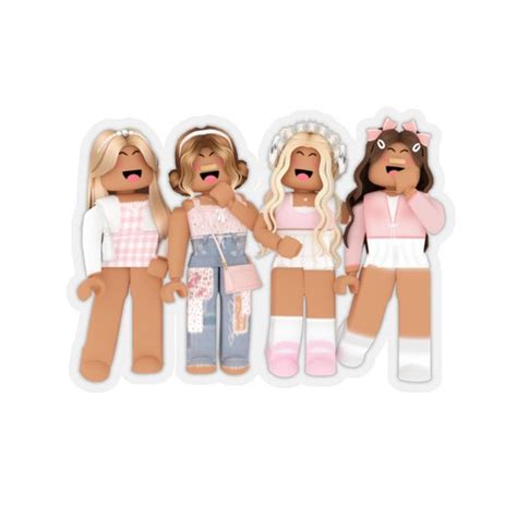 Pink Roblox Girls Sticker Girl Roblox Birthday Party T Cb9 Roblox Cake Roblox Birthday