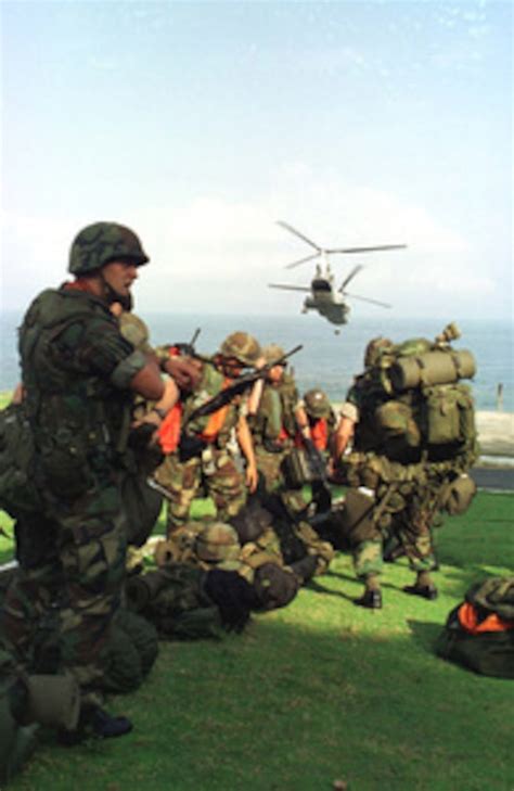 U S Marines Arrive At The U S Embassy In Monrovia