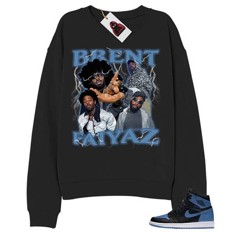 Brent Faiyaz Retro Vintage 90s Hip Hop Raptees Black Sweatshirt Air