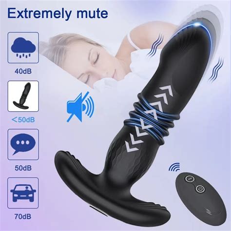 Telescopic Anal Vibrator Prostate Massage Butt Plug Prostate Stimulator