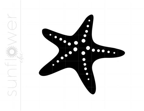 Starfish Svg Tropical Starfish Clipart Starfish Cut File For Cricut