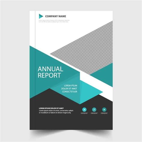 Blue Annual Report Cover Template Template For Free Download On Pngtree