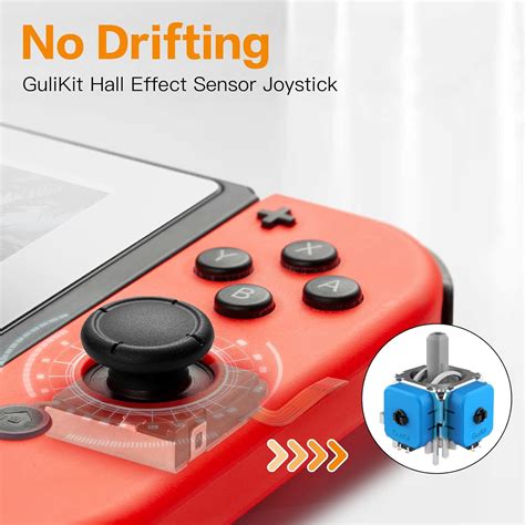 Buy GuliKit Switch Joycon Joystick Replacement No Drifting Hall