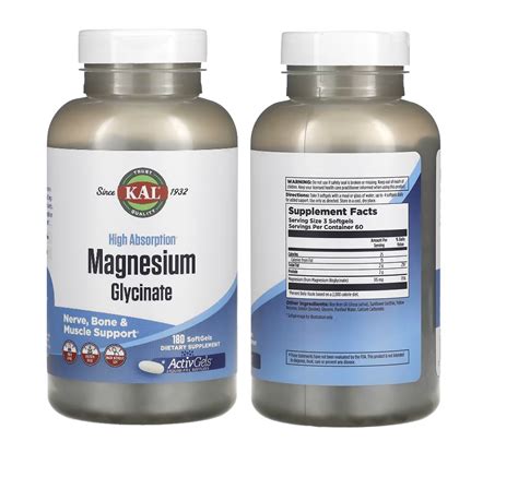 Kal High Absorption Magnesium Glycinate Vegcaps Lazada Ph