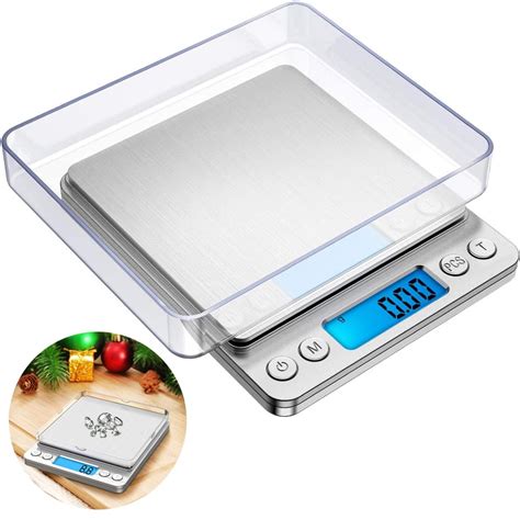 AMGRA - Digital Kitchen Scale, 500g/ 0.01g Small Jewelry Scale, Food ...