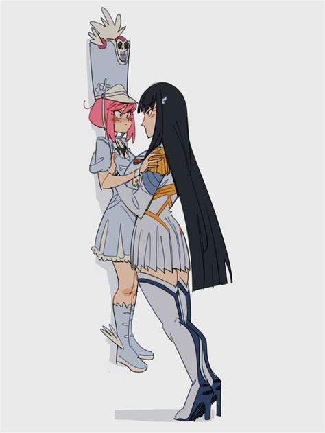 Kiryuuin Satsuki Junketsu And Jakuzure Nonon Kill La Kill Drawn By