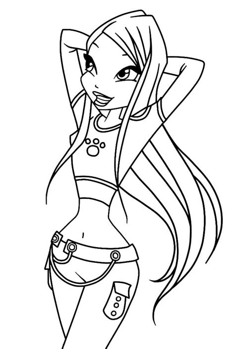 Winx Club Roxy Coloring Pages