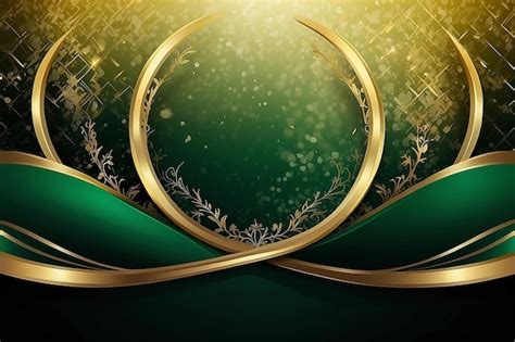 Premium Photo Green Gold Award Background Luxury Graphic Abstract