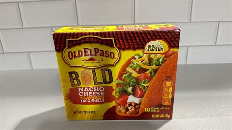 Old El Paso Bold Nacho Cheese Flavored Taco Shells Youtube