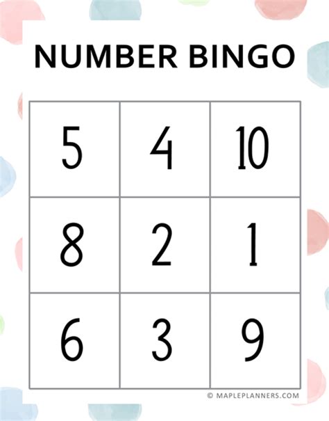 Free Printable Bingo Cards 1 20 Numbers Bingo Printable 41 OFF