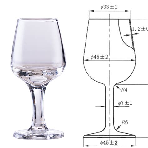 国标标准水晶玻璃白酒品酒杯 50ml郁金香品鉴杯专业评酒杯高脚杯虎窝淘