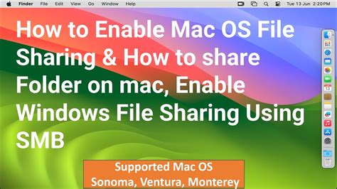 How To Enable Mac Os File Sharing And How To Share Folder On Mac Enable