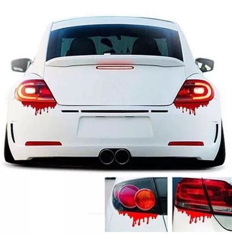 Sticker Calca Sangre Reflejante Bonito Detalle Para Tu Auto Envío gratis