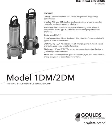 Goulds Water Circulating Pump Manual