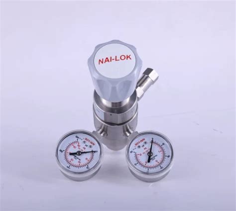 Nai Lok Nitrogen Two Stage Pressure Regulator Stainless Steel SS316 For