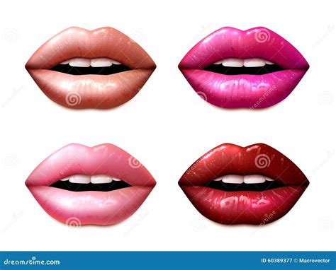 Lipstic Samples Set Stock Vector Illustration Of Girl 60389377