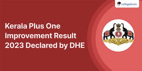 Kerala Plus One Improvement Result 2023 Declared By DHE Keralaresults