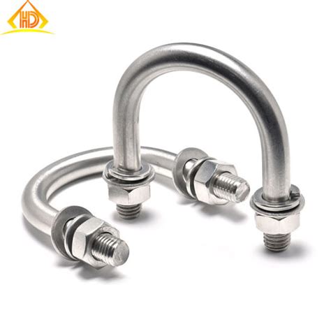 Professional U Bolt Pipe Clamp Square Bend U Bolt China Bending Bolt