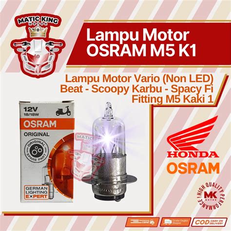 Jual OSRAM Bohlam Lampu Halogen Motor 25w 35w 18w BeatFi VarioFi Mio