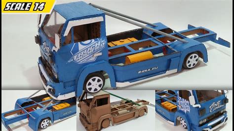 MEMBUAT MINIATUR TRUCK UMPLUNG ANTI GALAU DARI KARDUS HANDMADE YouTube