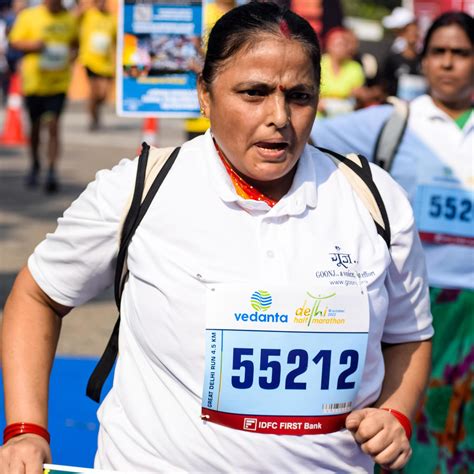 New Delhi, India - October 16 2022 - Vedanta Delhi Half Marathon race