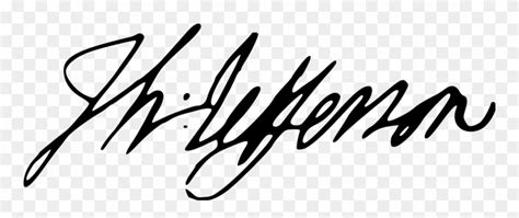 Thomas Jeffersons Signature Thomas Jefferson Signature Clipart