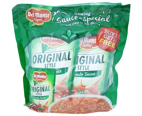 Del Monte Original Style Tomato Sauce 3 1 Packs X 200g