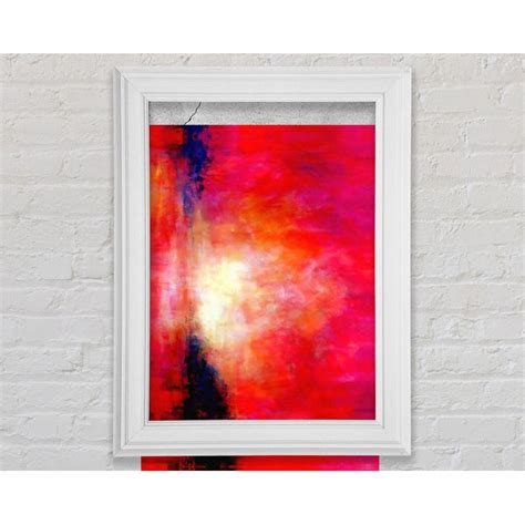 Perspections Gerahmtes Leinwandbild Abstract Pink River Wayfair De