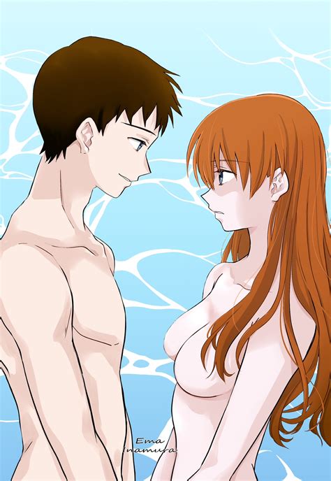 Rule 34 1boy 1girls Asuka Langley Sohryu Asushin Breasts Lilina Zero