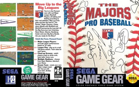 Majors Pro Baseball, The - Game Gear | VideoGameX