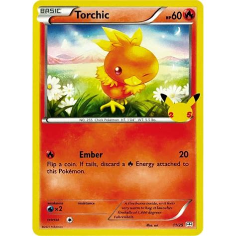 Torchic Mcdonald S Th Anniversary Promos English Mint