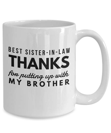 Sister In Law Coffee Mug Sister In Law Ts Sister In Law Etsy