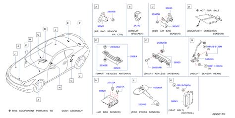 2024 Infiniti QX55 2 0L VC Turbo CVT AWD Sensor And DIAGNO Sensor And